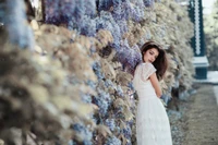 dress, beauty, tree, fashion, wedding dress wallpaper