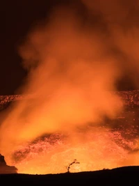 Feuriger Ausbruch: Die rohe Kraft der Geologie der Erde