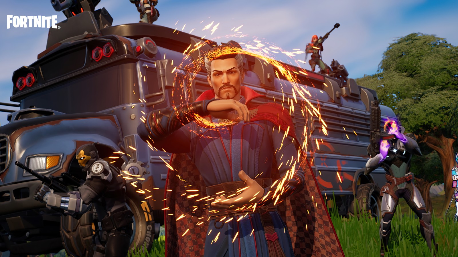 Скачать обои доктор стрэндж, doctor strange, фортнайт, fortnite, battle royale