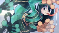 tsuyu asui, froppy, boku no hero academia, my hero academia, anime wallpaper