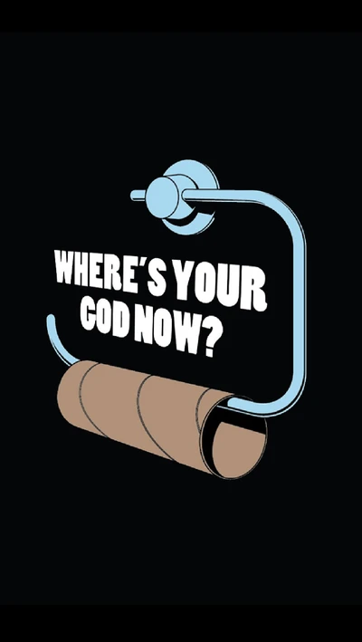 Humorous Cartoon: Where's Your God Now?