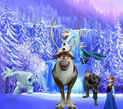 Frozen: Personajes icónicos se unen en un mágico país de las maravillas invernales