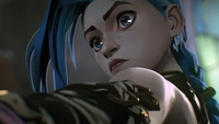 Jinx from Arcane: Captivating Glance of Chaos and Rebellion