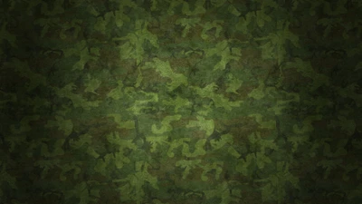 Padrão de camuflagem militar em vegetação verde