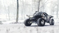 neumático de automóvil, neumático, todoterreno, coche, nieve