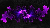 Vibrant Purple Fractal Plant Design