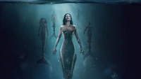 siren, mermaid, water, digital compositing, art wallpaper