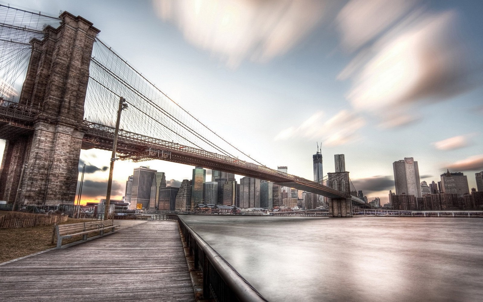 brooklyn bridge, bridge, urban area, city, building wallpaper