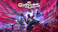 marvels guardians of the galaxy, video game, star lord, rocket raccoon, gamora wallpaper