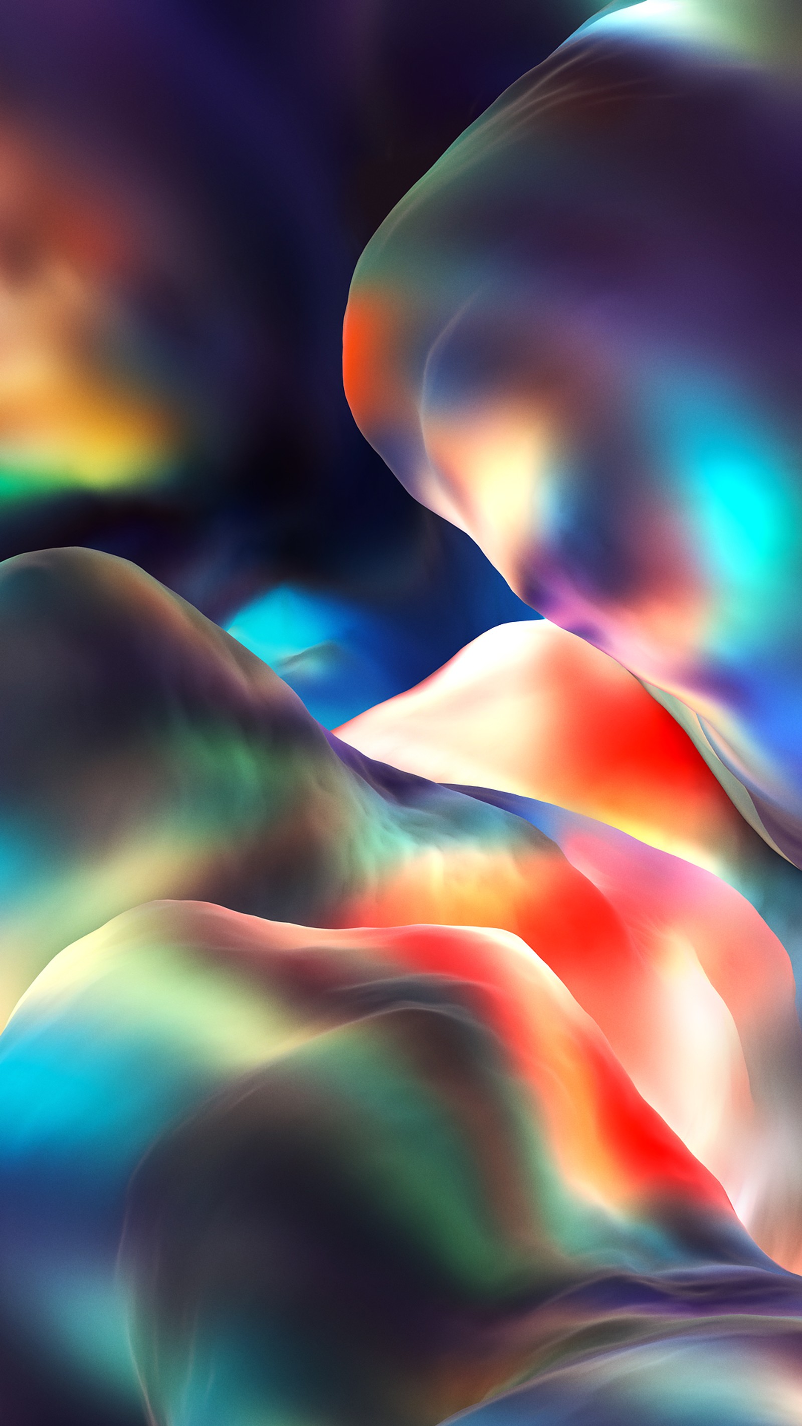 Abstract photograph of a colorful background with a blurry image of a mountain (abstract, art, colorful)