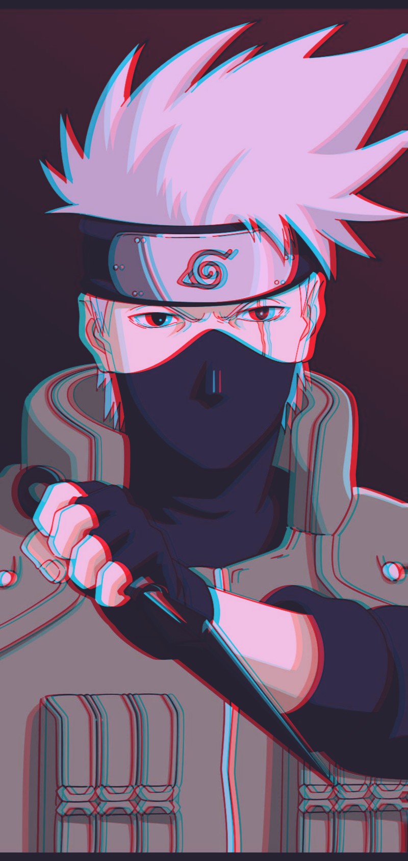 Аниме персонаж с черной маской и белыми волосами (kakashi, какаши сенсей, kakashi sensei)