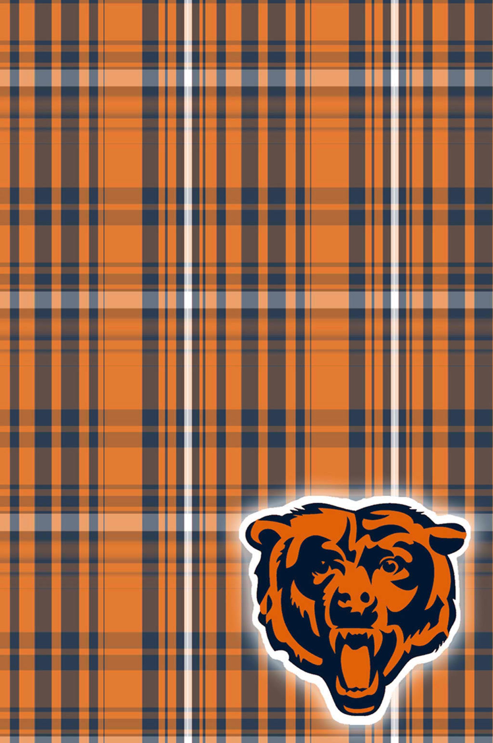 bears, chicago, nfl, plaid Download Wallpaper