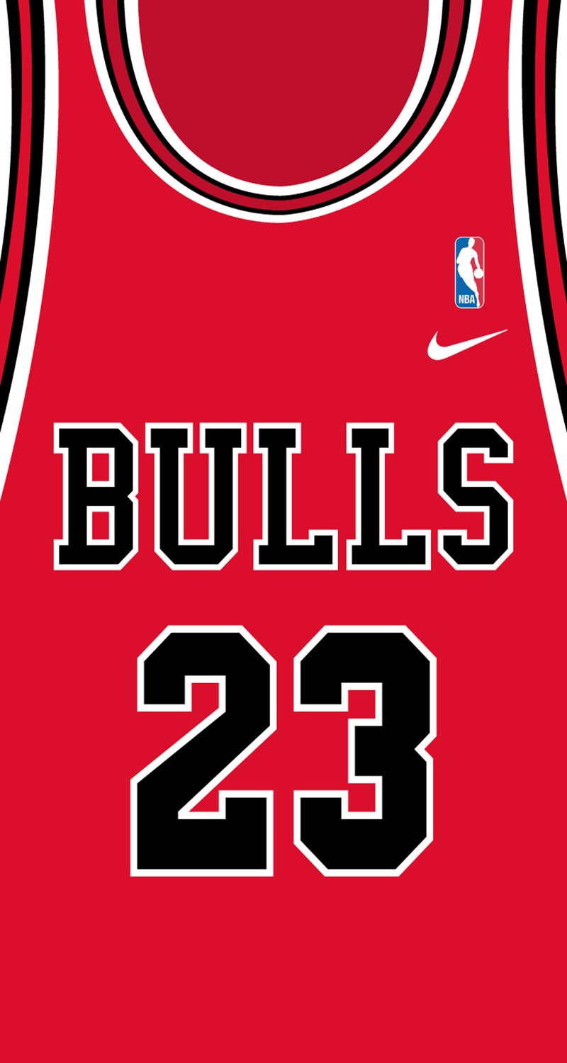 Красная баскетбольная майка bulls 23 nike (23, воздух, быки, чикаго, chicago)