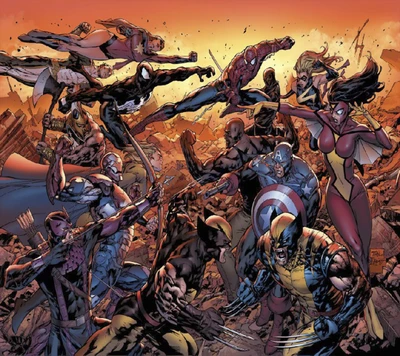 Epic Showdown of Marvel Heroes in Civil War