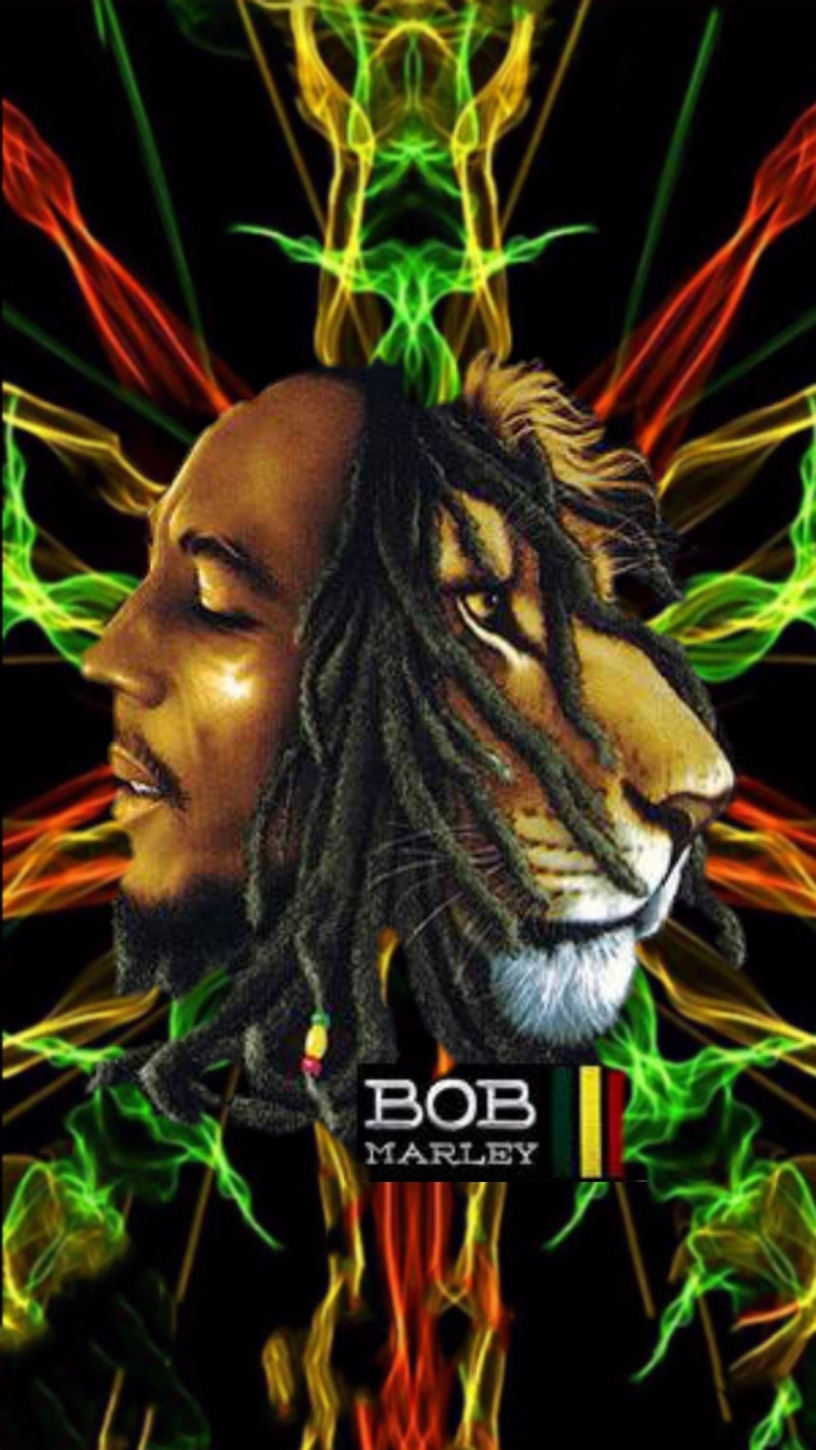 Téléchargez le fond d'écran bob marley, jamaïque, jamaica, le lion, marley