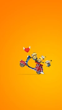 anime, love, minions, valentine wallpaper