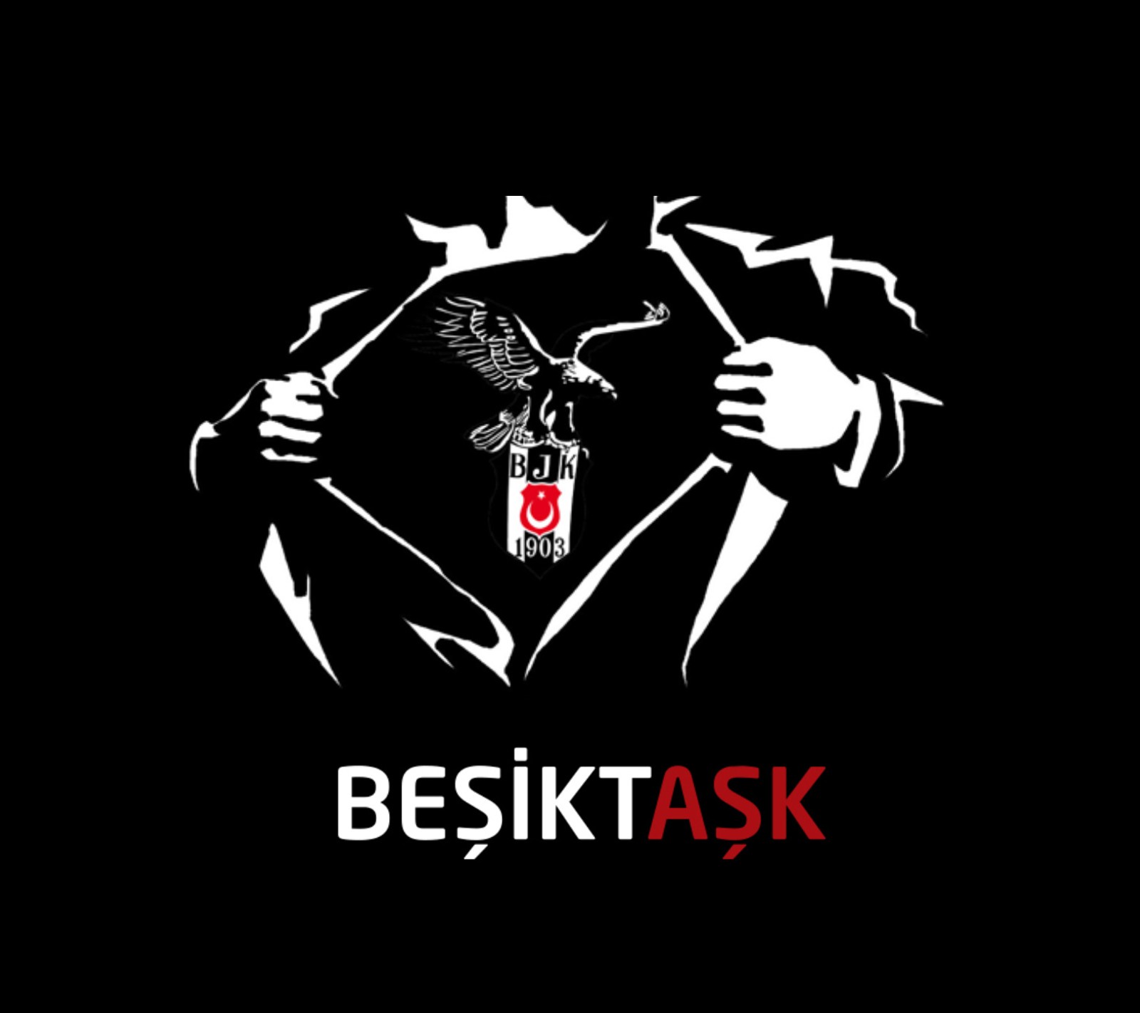 Скачать обои бешикташ, besiktas, белый, bjk, футбол