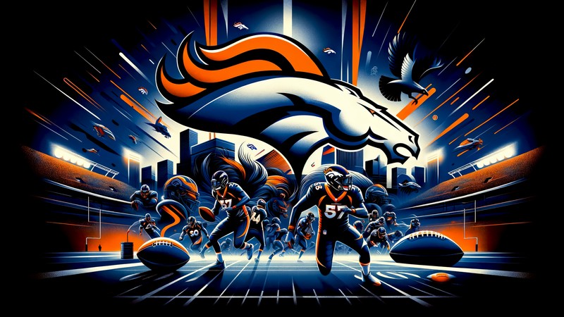 Обои футбольной команды denver broncos (денвер бронкос, denver broncos, команда нфл, суперкубок, super bowl)