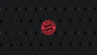 Logo del FC Bayern Múnich sobre fondo oscuro - Fondo de pantalla 5K