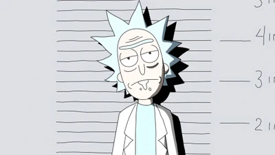 Foto de prisão de Rick Sanchez de "Rick e Morty