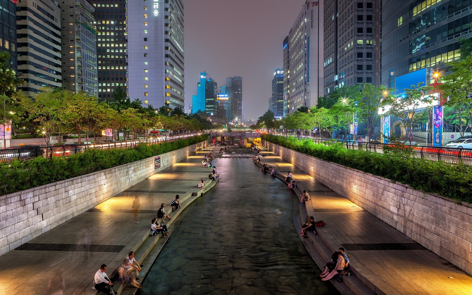 Descargar fondo de pantalla área urbana, metrópolis, ciudad, paisaje urbano, vía fluvial