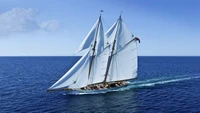 yacht, sail, sailboat, sailing ship, boat wallpaper