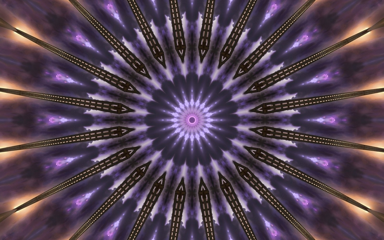 purple, fractal art, violet, light, symmetry wallpaper