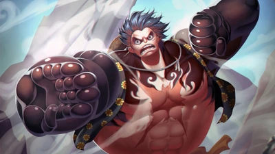 Affe D. Ruffy in gebundener Form - Gear Fourth Transformation aus One Piece