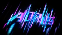 Aorus Arte Digital: Tipografía Neón Vibrante