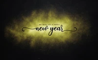 happy new year, 5k, new year wishes, new year greetings, dark background wallpaper