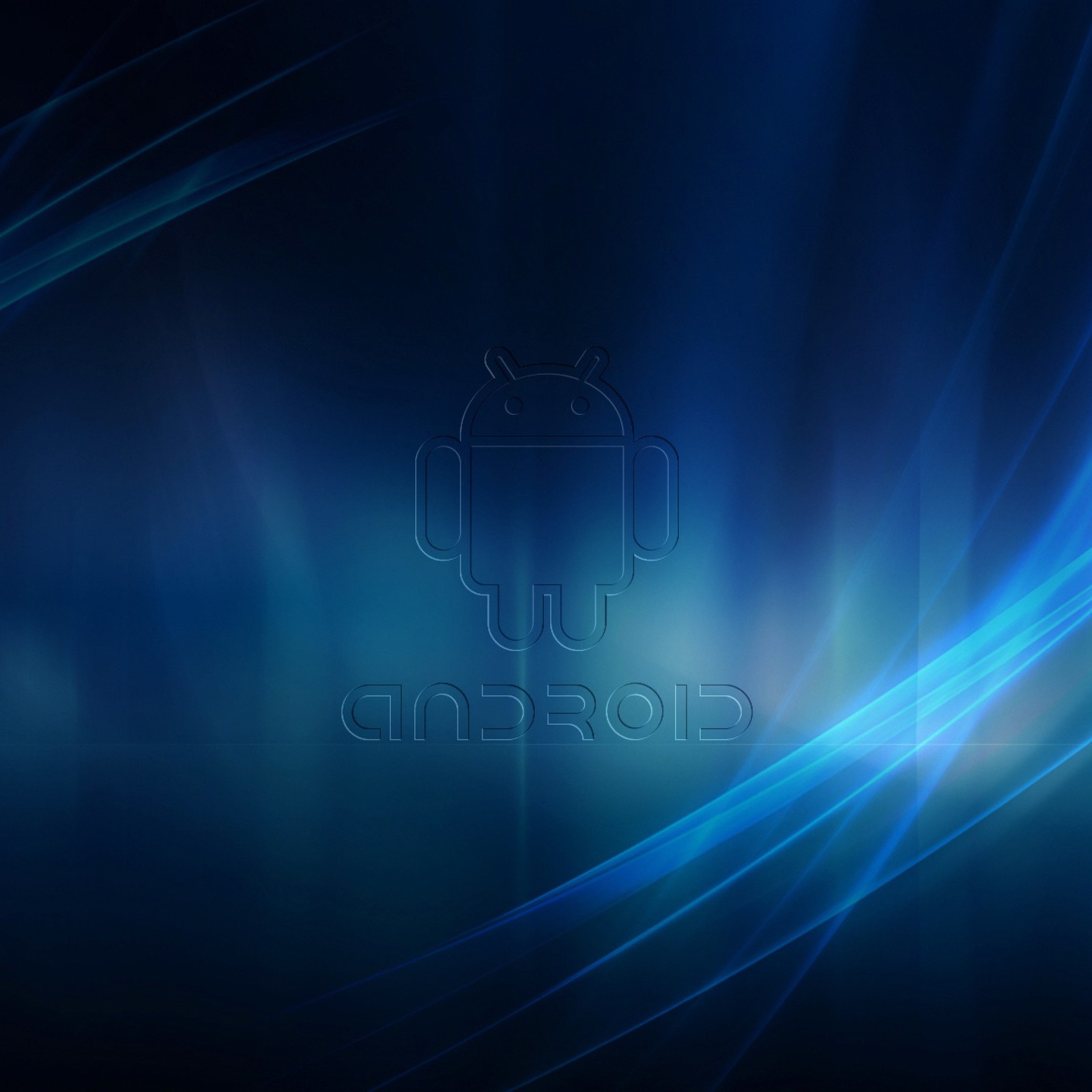 A close up of a blue wallpaper with a logo on it (atmosphere, blue, light, azure, electric blue)