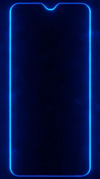 amoled, border, dark, neon, notch wallpaper