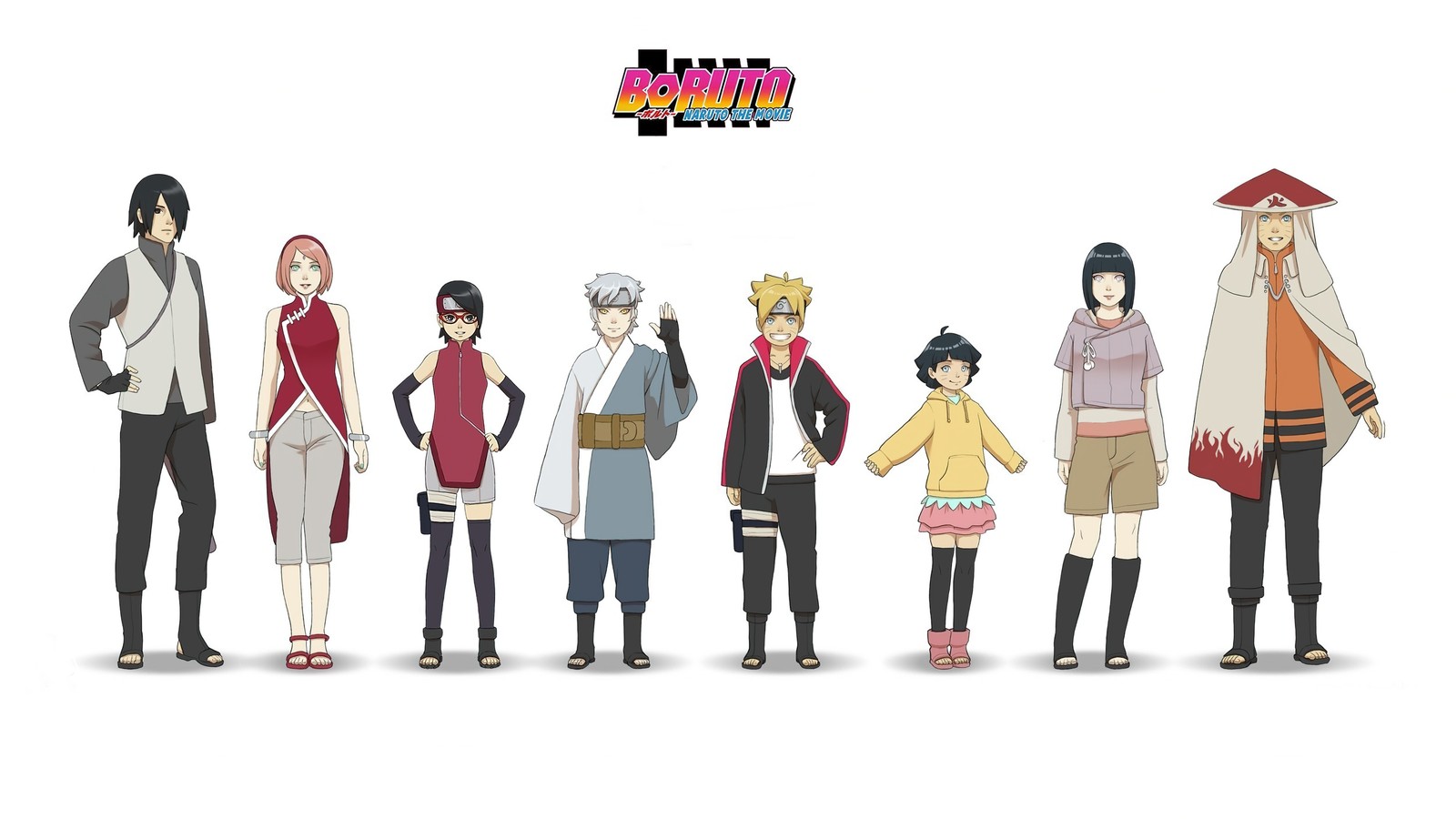 boruto naruto the movie, anime movie, sarada uchiha, sakura haruno, sasuke uchiha wallpaper