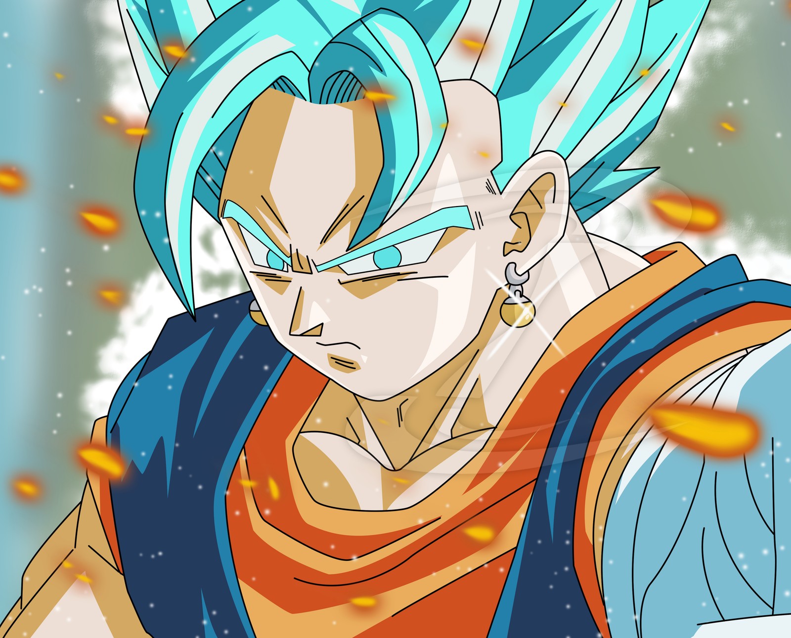 Lade blau, dbs, gott, vegito Hintergrund herunter