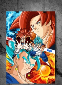 Fusão épica de Gogeta e Vegito de Dragon Ball GT e Super