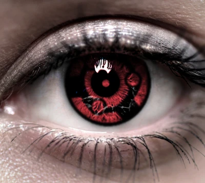 Realistisches Sharingan-Auge von Uchiha Madara