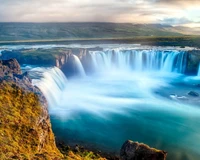 naturaleza, rio, cascada