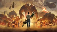 Эпическая битва в Serious Sam 4: Лицом к лицу с хаосом и монстрами