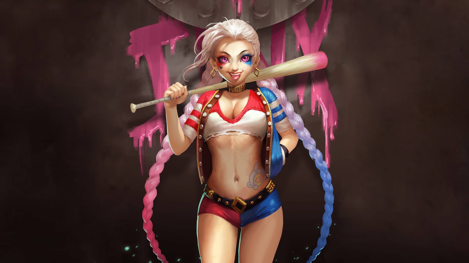 Скачать обои джинкс, jinx, lol, видеоигра, league of legends