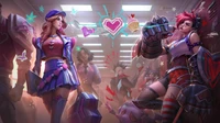 league of legends, amumu lol, кейтлин лол, caitlyn lol, ви лол