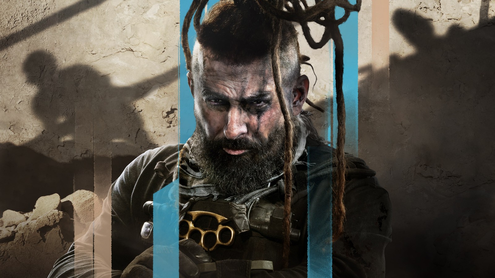 Eine nahaufnahme eines mannes mit dreadlocks in einem käfig (call of duty modern warfare ii, staffel 5, spiele 2023, call of duty modern warfare 2, spiele)