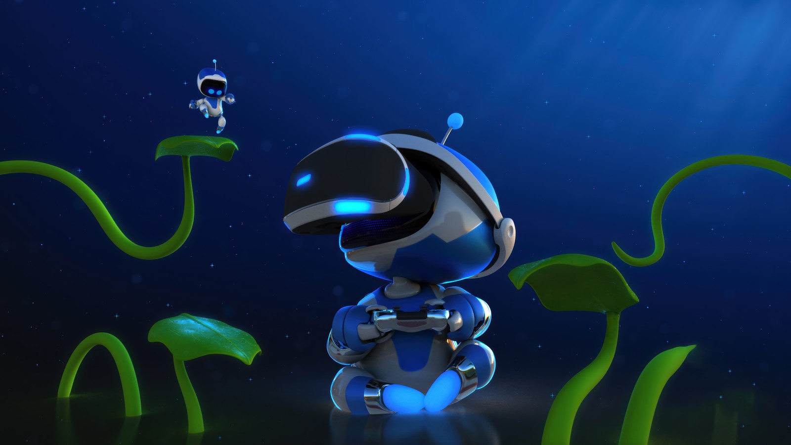 Baixar papel de parede astro bot, jogo de vídeo, vr