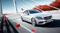 Luxury Mercedes-Benz Convertible on a Scenic Drive