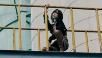 Taeyeon Exudes Confidence in Industrial Setting: K-Pop Icon from Got the Beat