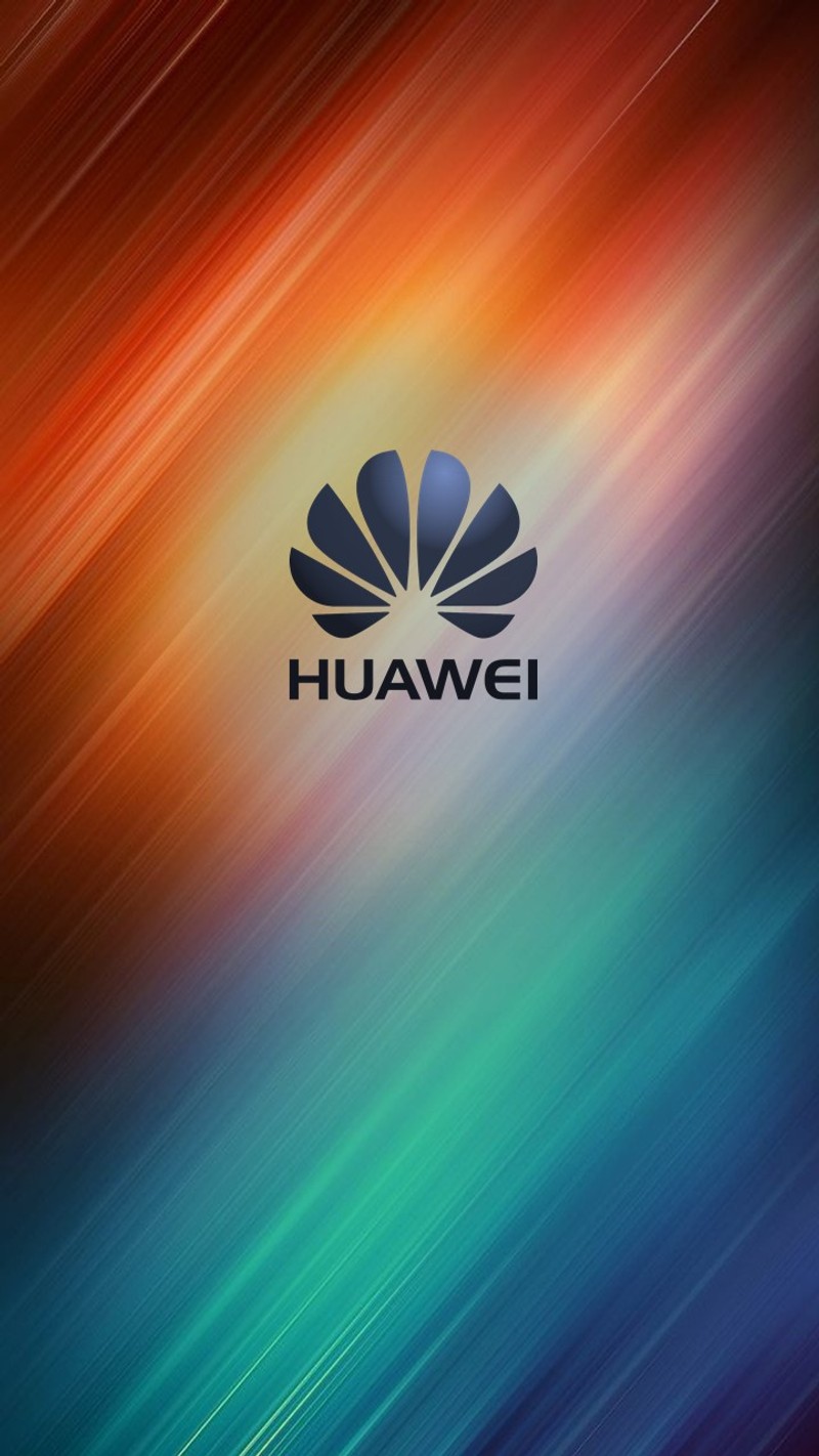 Крупный план цветного фона с логотипом (huawei, rainbowcolor)