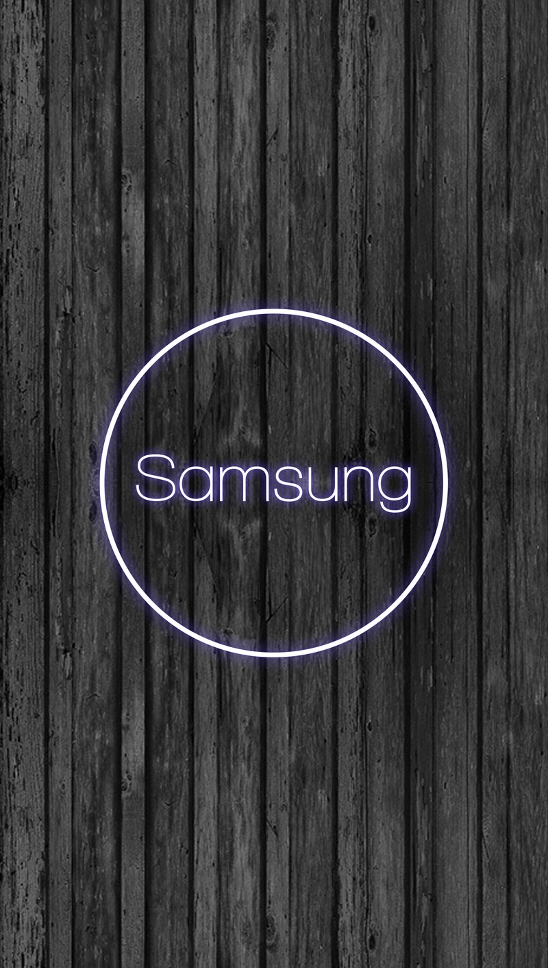 Крупный план логотипа samsung на деревянной стене (чистый, llstudios, логотип, purple wood, samsung)