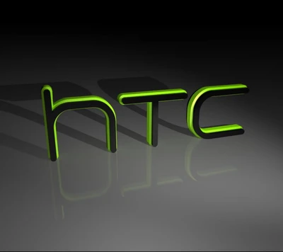 HTC-Logo mit schlankem Design und Schatten