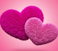 Fluffy Pink Hearts: A Celebration of Love