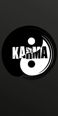 black, karma, lock, phone, symbol wallpaper