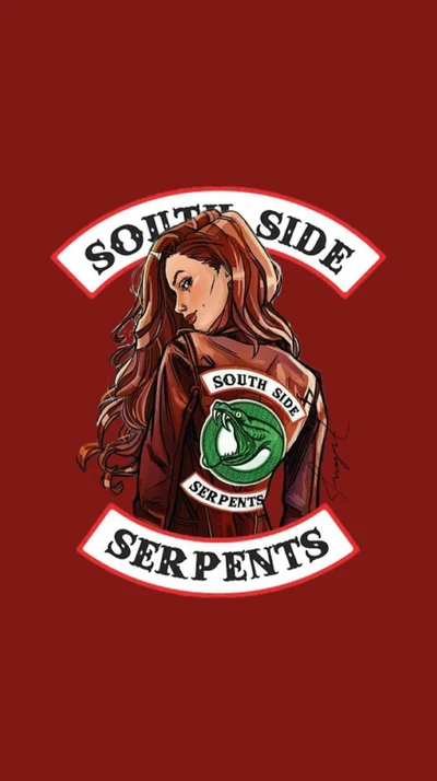 Cheryl Blossom dans la veste des South Side Serpents